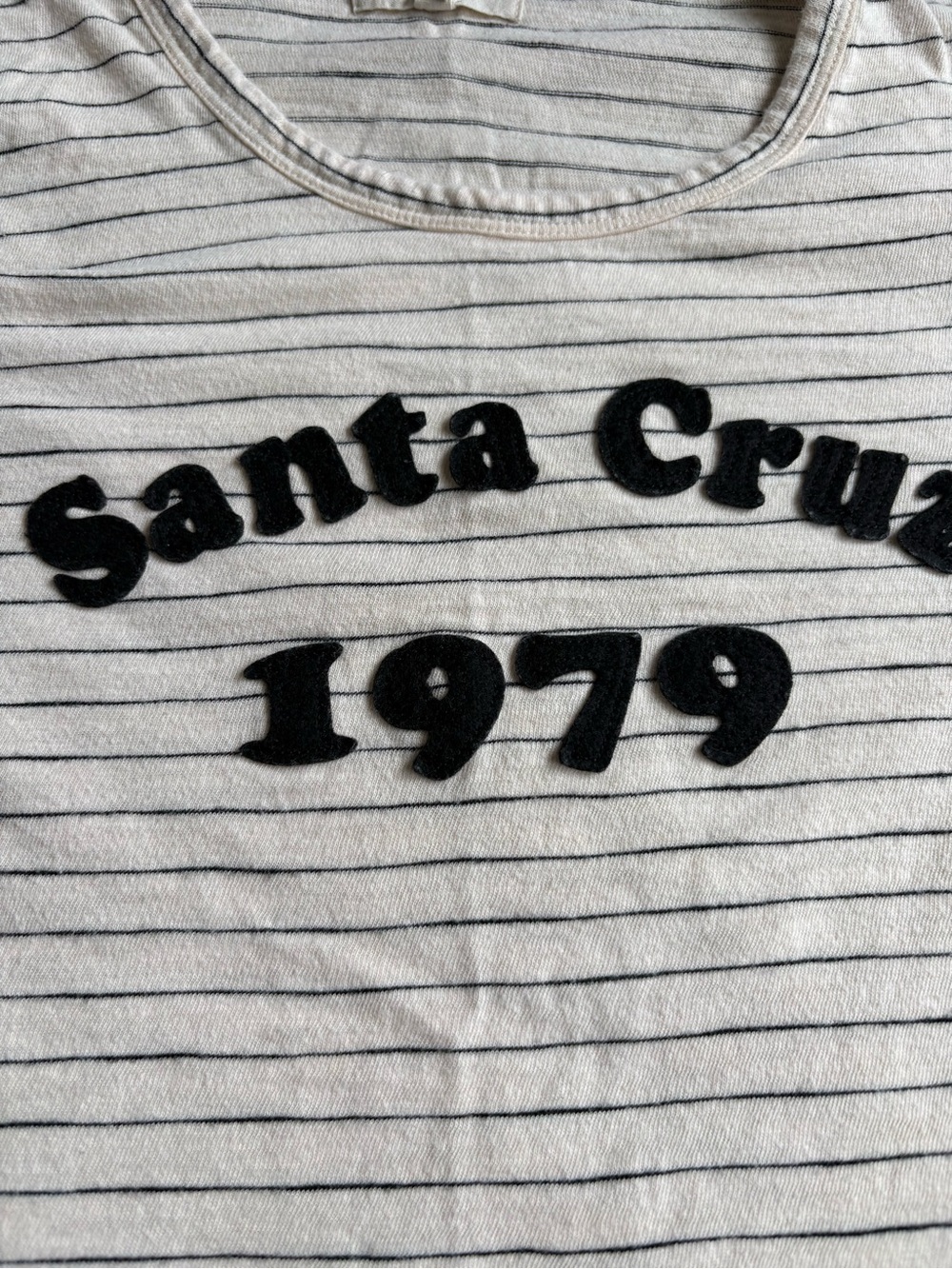 Madewell White Striped 'Santa Cruz 1979' Graphic Tee - Picture 2 of 5
